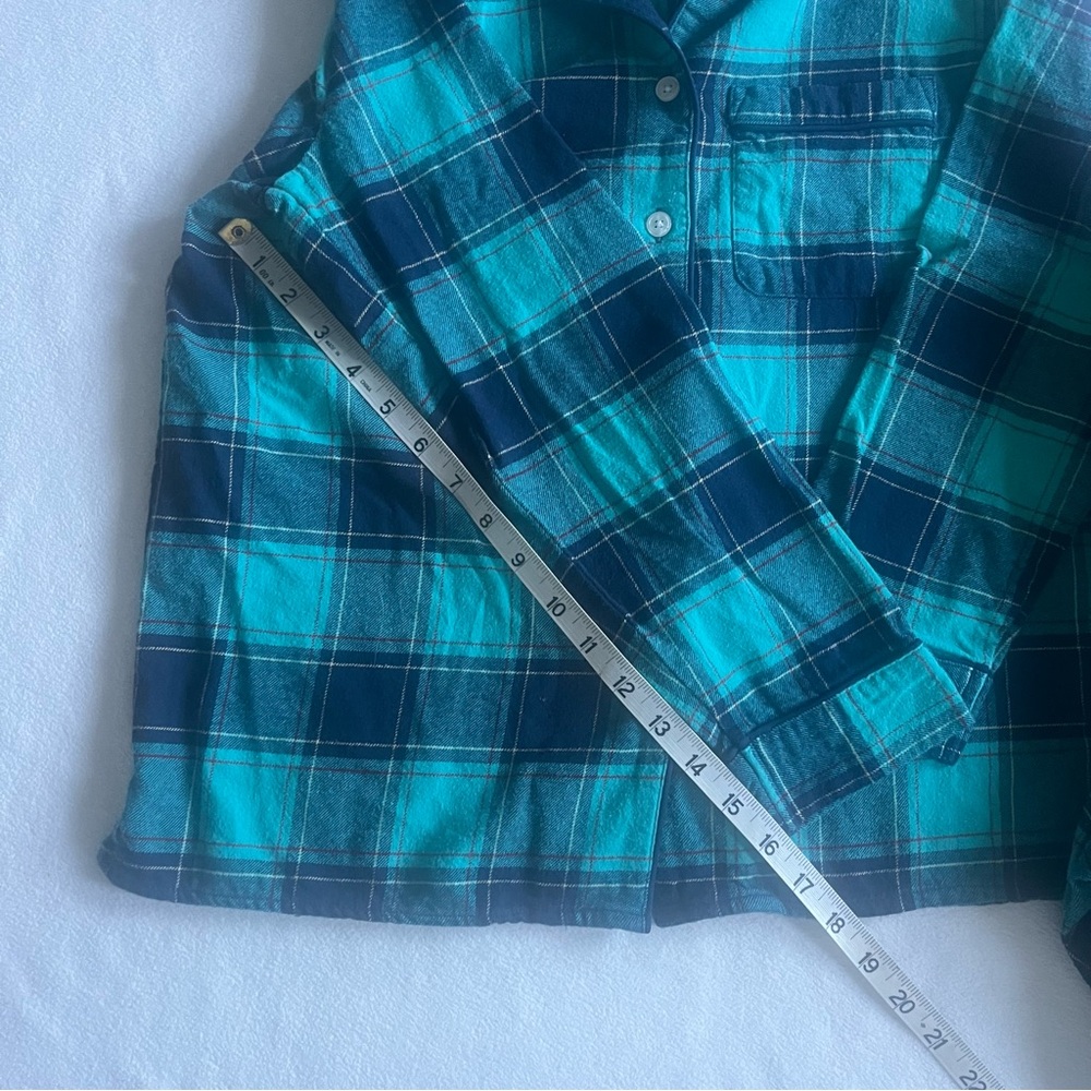 LANDS END Plaid Pajama Set – Size M women’s - Picture 8 of 12